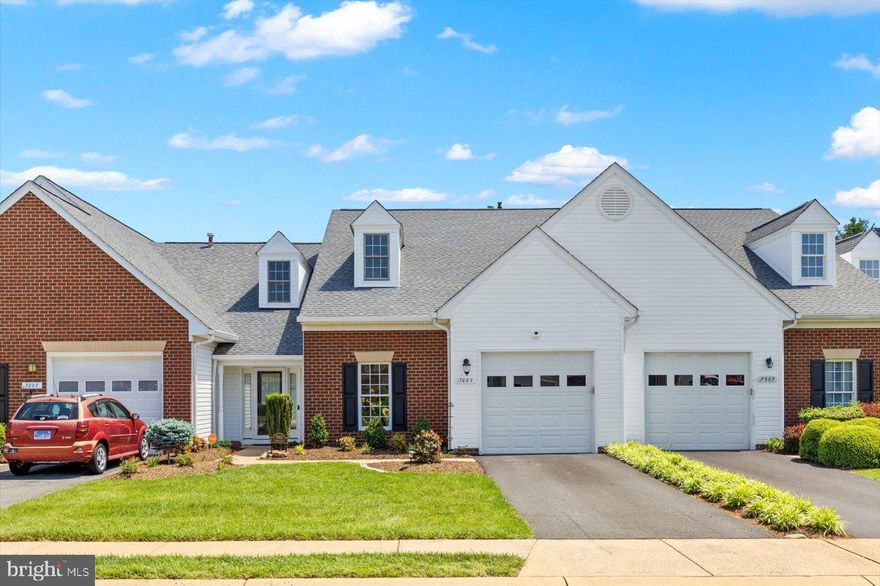 This fully updated 2-bedroom, 2-bath villa in the sought-after Salem Fields community offers comfort, style, and easy living—making it the perfect starter home or forever home. With nearly 2,000 sq. ft. of space, this one-level home features a bright, open layout with fresh paint, new flooring throughout, and newer stainless-steel appliances. The kitchen opens to a cozy den with a gas fireplace, perfect for relaxing or entertaining. The den leads to a screened-in porch/sunroom with a fully fenced backyard that backs to trees, offering privacy and a peaceful outdoor space. The spacious primary suite features two walk-in closets and a large en-suite bath with double sinks, a soaking tub, and a separate shower. The second bedroom, located at the front of the home, is ideal for guests or a home office. The attached, deep one-car garage provides secure parking and extra room for storage. The HOA covers lawn care, so you can enjoy low-maintenance living. Located close to shopping, schools, commuter routes, and Historic Fredericksburg, plus access to community amenities like a pool, clubhouse, tennis courts, and walking trails—this move-in ready home has everything you need! Whether you’re just starting out or looking to settle down, this one-level villa is move-in ready and waiting for you!