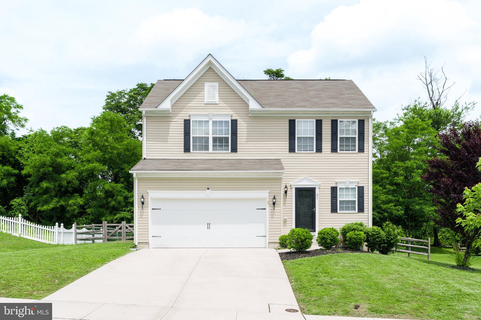There's no place like home! Move in ready home conveniently located to all major commuter routes as well as downtown Newark and Fair Hill. Pride of ownership shows, recently built in 2018 this home features a cozy living room with brand new carpet and gas fireplace, the living room opens to an eat-in kitchen with ample cabinet space, an island and spacious pantry for plenty of storage space. Direct access from the kitchen to the large back deck that will be perfect for outdoor dining and entertaining with steps leading to the fenced rear yard for play and relaxation. Upstairs offers new carpet, a large primary suite with two walk-in closets and a private bath complete with walk-in shower, soaking tub and a dual vanity. Two additional spacious bedrooms, a full bath and a convenient laundry room complete the upper level. The finished basement with egress and a bathroom rough-in offers potential for another bedroom and provides endless possibilities for customization. Don't miss the opportunity to make this beautiful home your own.
