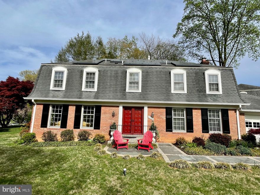 Welcome to this move in ready Colonial in the desirable Flower Valley community! 5 bedroom/ 2.5 Bath.  A large foyer sets the tone for a spacious floor plan. Light-toned, polished hardwood floors run throughout the upper two levels. 
The living room flows seamlessly into a generous formal dining room, highlighted by windows that bathe the space in natural light. The updated eat-in kitchen features a bay window, rich maple cabinetry, granite countertops and stainless steel appliances all opening to an inviting family room anchored by the stunning stone fireplace! Upstairs, the private primary suite has an en-suite bath, and a dedicated dressing area with an additional vanity. Four additional guest rooms are generously sized. 

A French door opens to the fully fenced, level backyard, a flagstone patio, and a dedicated fire pit area. The unfinished lower level offers usable space for recreation, hobbies, or a home gym, with upgraded recessed dimmable lighting.  A laundry chute in the upstairs hallway conveniently delivers to the basement laundry with ample storage shelves.  The two-car garage has an adjacent flex room for a home office or drop zone. Lennox furnace, Bradford 50 gallon water heater, Maytag washer, Whirlpool dryer. Turn-key. The Adirondack chairs convey. 

Enjoy an active, connected lifestyle just steps from the Flower Valley Bath & Racquet Club, offering tennis, pickleball, swimming, and vibrant social events. Nearby Flower Valley Park features playgrounds, basketball courts, and trails leading to Meadowside Nature Center, Lake Frank and Rock Creek Park pathway.

Located minutes to 3 Metros and the ICC,  Solar panels transfer without fees to new owners. No hoa.

Flower Valley is a connected community with an active listserv and a calendar full of events like crab feasts, Spring Egg Hunt, July 4th Bike parade & decorating and seasonal festivals. . 

This is a great opportunity to own a home nestled in Flower Valley.