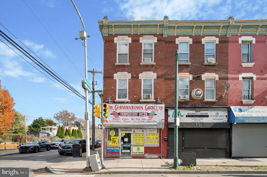 Versatile Mixed-Use Property at 2759 Germantown Avenue
Welcome to a unique and flexible property in the heart of Germantown, blending commercial potential with residential comfort.
First Floor: A spacious commercial area featuring a half bath and a fully-equipped commercial kitchen—ideal for restaurants, cafés, or retail businesses. (equipment is included in the sale price)
Second Floor: A comfortable 3-bedroom, 1-bath apartment with a full kitchen, perfect for tenants or an owner-occupant.
Third Floor: A cozy 2-bedroom unit with a den and 1 bathroom, offering flexibility for various uses, such as an office or additional living space.
Basement: An unfinished area with a half bath, providing ample storage or potential for future development.
This property offers a rare combination of business opportunity and residential appeal, perfect for investors, entrepreneurs, or those seeking a live-work environment.
The 3 unit building is being sold in as is condition.