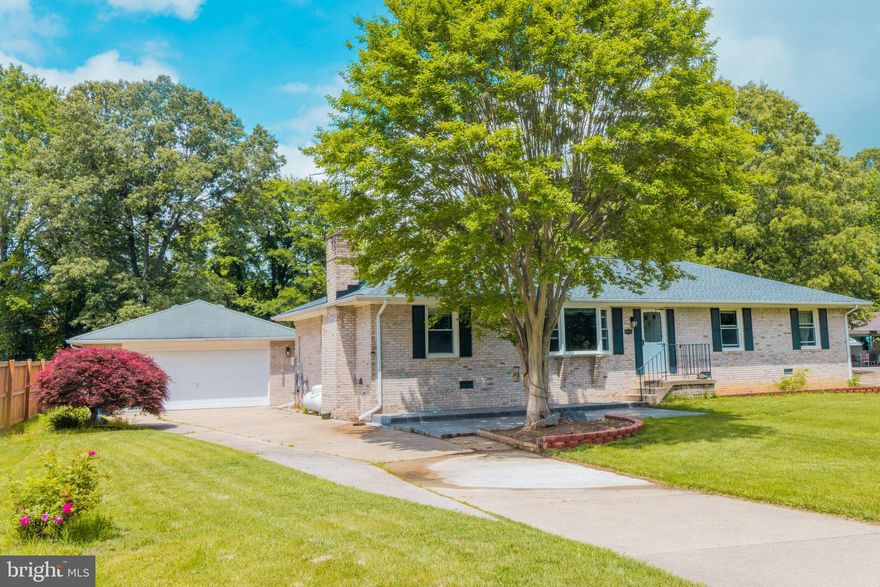 Welcome home to 9608 Middleridge Ct! With prime location in Brandywine and at the end of a quiet cul de sac, this one level living home has it all! This bright and airy rancher showcases a large lot, 2 car detached garage, 3 bedrooms and 2 full bathrooms. Upon entry, you are greeted by the spacious living room with large bay window which illuminates the space.  Another large size family room is appointed with a cozy gas fireplace., which is perfect for relaxing The modern kitchen sports stainless steel appliances and overlooks the large deck and yard. The more than half acre, level lot allows for lovely gardening, and allows for the future inclusion of a pool! The two large sheds allow for ample storage. The main level is completed by three generously sized bedrooms and two updated bathrooms. Notable updates include a new roof, newly renovated hallway bathroom and a new stone patio. Pride of ownership is evident throughout the home!
