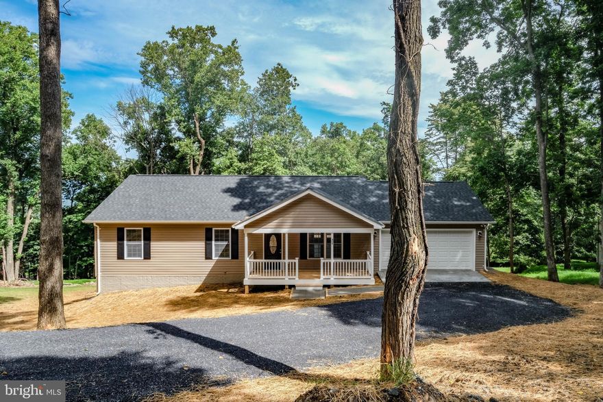 $450k includes ALL the upgrades as listed below--if buyers are on a budget, they can downgrade to save $!Year-round MOUNTAIN VIEWS! Brand new (all photos similar other than views)–all options still available (plus choose colors inside and out) –the list price is turnkey with high end options already included! Amazing builder makes new construction fun and a breeze-listing agent has sold 19  Sharp Contracting new constructions to thrilled buyers. NOW UNDER CONSTRUCTION–this home is extremely upgraded w/ shaker style cabinets, granite counters, laminate flooring in kitchen, great room, hall and full baths, and all bedrooms plus a huge deck (24 x 12 w/ double doors off dining area)!  Reliable “work from home quality” high speed internet is available. This spacious home offers an open vaulted kitchen/dining/great room, stainless appliances (side by side fridge w/ water & ice in door, smooth top range), primary bedroom with oversized private bathroom, roomy guest bedrooms (12x10), ceiling fans in great room and all bedrooms, satin nickel hardware throughout, double sinks in both bathrooms, oak railing to basement, extended oversized 2 car garage (with opener), 20’ wide gable covered front porch, full unfinished basement (w/ rough in plumbing and also windows and a door to rear yard), architectural/dimensional shingles, low-E energy efficient double hung windows (with window sills), three motion detector flood lights, front and rear hose spigots, underground utilities, painted exterior foundation to match siding and more! SEE VIEW DOCS on the listing for info about the area and the home (including floorplan/plat), see video tours for tours of homes closed with the same floorplan as well as an I-guide 3-D tour showing floorplan.  Nestled on over an acre in a dream location (just 5 minutes from Howellsville Road’s country store), less than 10 minutes from Shenandoah River access, nearby a wildlife management area with hiking, mountain biking, Appalachian trail access, view-filled winery, and MORE. Enjoy the many recreation areas of SHENANDOAH FARMS: Farms Riverview Boat Landing ● Farms River Road Rec Lot ● Lake of the Clouds ● Spring Lake ● Shenandoah River Lane Rec Lot ● Treasure Island ● John “Junior” Shipe Park ● Venus Branch Bus Stop Park ● Shenandoah Farms Community Center-- Call agent for glowing references--the builder is FANTASTIC! Happy to set up a ZOOM call to "meet" him and his team! See photos for sample carpet/flooring color choices (PHOTOS SIMILAR)–act now and choose roof color, siding color, flooring color throughout, granite color, cabinet color and more! Approximately 10 minutes to Route 50 for commuters! ALL PHOTOS SIMILAR (other than views/land)! READY late summer!!!Note--ADJACENT LOT (42A) is under contract!