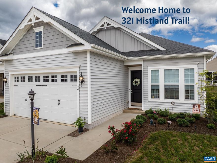 This beautifully designed, 2-year-old home in the popular 55+ Four Seasons community is one you should see! Entering the home you'll notice the 10' ceilings and the low-maintenance luxury vinyl plank flooring. The gourmet kitchen has stainless appliances, a large island with pendant lights overhead, white cabinets, a gas cooktop, double wall ovens, a herringbone backsplash & a large pantry you'll delight in. Your kitchen, dining and great room flow from one space to another. The large, newly built screened deck is the perfect place to relax. In the primary suite there is a walk-in closet, an attached bathroom & enough room for a sitting area. The primary bathroom has a double sink vanity, a tiled walk-in shower with a bench and a water closet. There are 2 additional bedrooms and a 2nd full bathroom with a tub for soaking. There's room for folding clothes in the sizable laundry room, or set-up a drop zone for when you walk into the house from your garage. This home is a short walk to the community clubhouse and a 2-minute walk to the 1.5-mile paved path that circles the community. The lively Four Seasons clubhouse has a full gym, an indoor pool, a billiard room and so much more. It's the perfect place to meet your new neighbors!,Granite Counter,White Cabinets