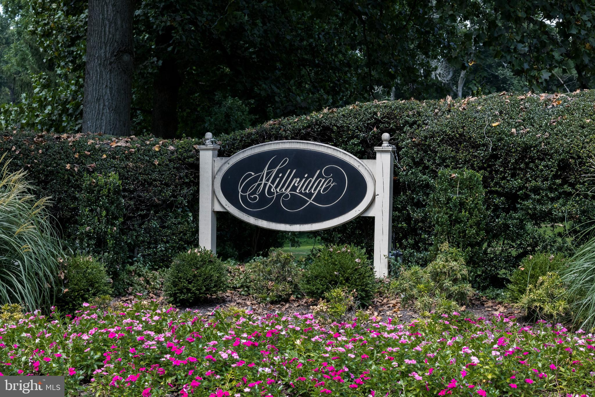 SWEET Bryn Mawr Condo in Millridge with 30 LUSH landscaped acres… ORIGINAL OWNER! 2Story 1590Sqft 2Bedroom 2.1Bath Wraparound Deck 2Assigned Parking Spaces Main Level: OPEN Concept Floor Plan, Foyer, Entrance Hall w/built-ins, Great Room: Living & Dining COMBO, Sliders to the Front Porch, Powder Room, BIG Beautiful Kitchen: Butcher Block Island, Stone Fireplace, Stainless Appliances, Atrium Door to Deck tucked into the Mature Shade. Upper Level: Primary Bedroom connected by a Jack and Jill bathroom to Bedroom2: Sliders to 2nd flr Balcony & Walk-up attic access for Storage, Hall Bath, Laundry Closet. Vintage Cosmetics, HVAC 2019, Carefree Life Style! “easy peasy lemon squeezy!” The Condo FEE covers the use of a Historic Manor House, in-ground Pool in Summer, Exterior Bldg Maintenance, Water & Sewer, Trash & Snow Removal, Insurance & ALL Grounds Maintenance.