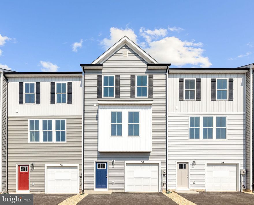 QUICK MOVE IN, IMMEDIATE DELIVERY!
FREE EXTERIOR DECK, WASHER/DRYER, GARAGE DOOR OPENER AND CLOSING COST ASSISTANCE! *
Welcome to the "Ruby"
Featuring a spacious layout, this design is quite larger than most townhomes. Builder has implemented several upgrades as base design features making your "wish list" possible and affordable! Standard features include granite in both kitchen and baths, LVP flooring in living room, powder room, kitchen, bathrooms, hall and foyer, stainless steel appliances, shaker-style cabinets in kitchen and baths with soft close doors and drawers plus large granite kitchen island with a double bowl stainless steel sink! For a complete list of standard features and incentives to take advantage of including closing cost assistance, call or stop by Hoffman Realty!
With easy access to I-81 and Route 11 - Cold Spring Run is just minutes away from Hollywood Casino and Racetrack in Charlestown and in close proximity to mountains, river and walking trails, so outdoor activities are abundant!
Easy commute to major employers such as P&G, Knauf, Amazon, GM, Macy's, and Clorox.