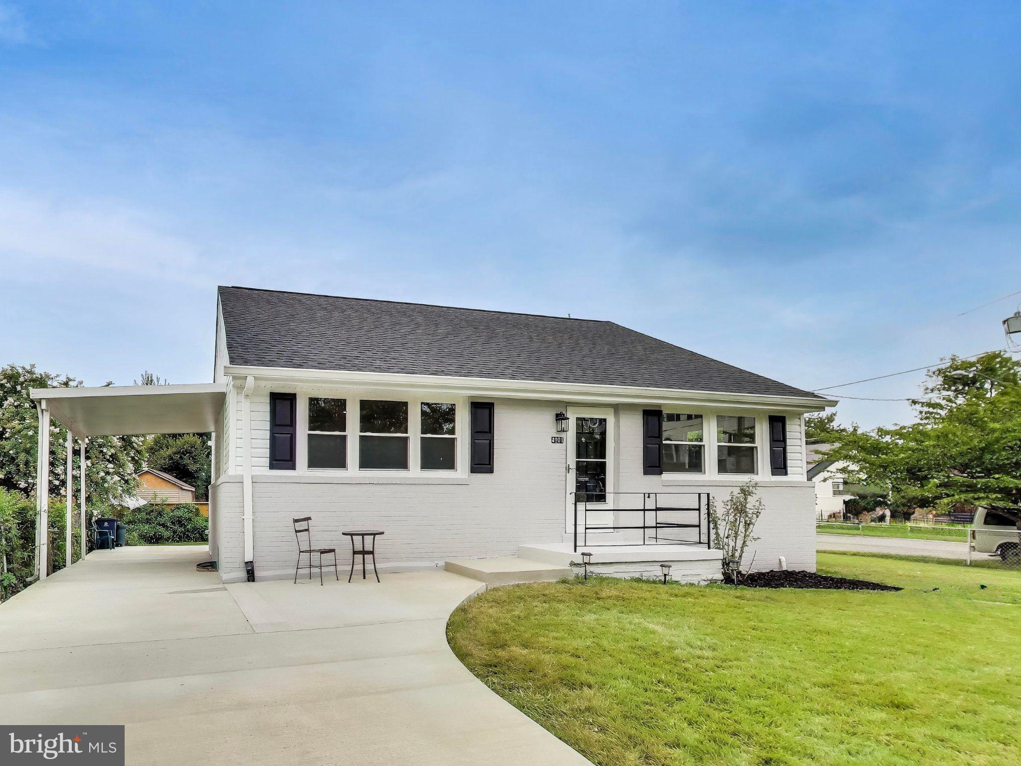 This beautifully updated 5-bedroom, 3-bathroom home on a corner lot in Oxon Hill is truly move-in ready. From the moment you arrive, you’ll notice the fresh new siding, brand-new roof, windows, gutters, and two driveways with new concrete on the front driveway and patio—plenty of space for parking. Inside, you’ll love the bright, open feel with refinished hardwood floors on the main level, fresh paint inside and out, recessed lighting, and a gorgeous kitchen with all-new cabinets, quartz countertops with a peninsula, modern backsplash, stainless steel appliances, and updated fixtures. Enjoy the versatile layout with a fully finished walk-out basement featuring a separate recreation room, sitting area, a bedroom, and a full bath—ideal for guests or multi-generational living. Upstairs, you’ll find LVP flooring, spacious bedrooms, and stylishly renovated bathrooms with modern vanities and faucets. With a new HVAC system, new hot water heater, and every surface refreshed, this home blends modern updates with everyday comfort. Close to commuter routes, shopping, and dining—don’t miss your chance to make this one yours!