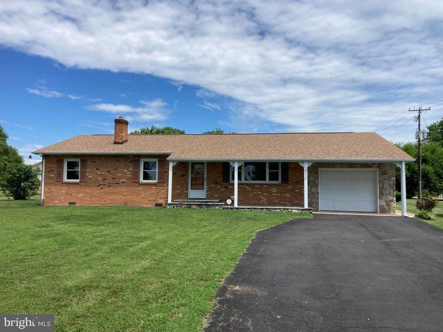 3 BR home. Tax record incorrect/indicates 2 br. Den off of the foyer was closed in to create the third bedroom. 1849 square-foot rambler in ready to move-in condition with a one car attached garage plus a two car detached metal building. Additional sheds for storage and lawn equipment. Big living room and country kitchen plus a family room addition that opens to a large covered patio. Laundry room/mudroom off of the kitchen. Hall bath has a walk-in tub unit and the master bath has a brand new shower surround. All the bedrooms have brand new carpet paint and ceiling fans. No HOA! No water bill, Home Is on its own private well. Public sewer. AS IS.