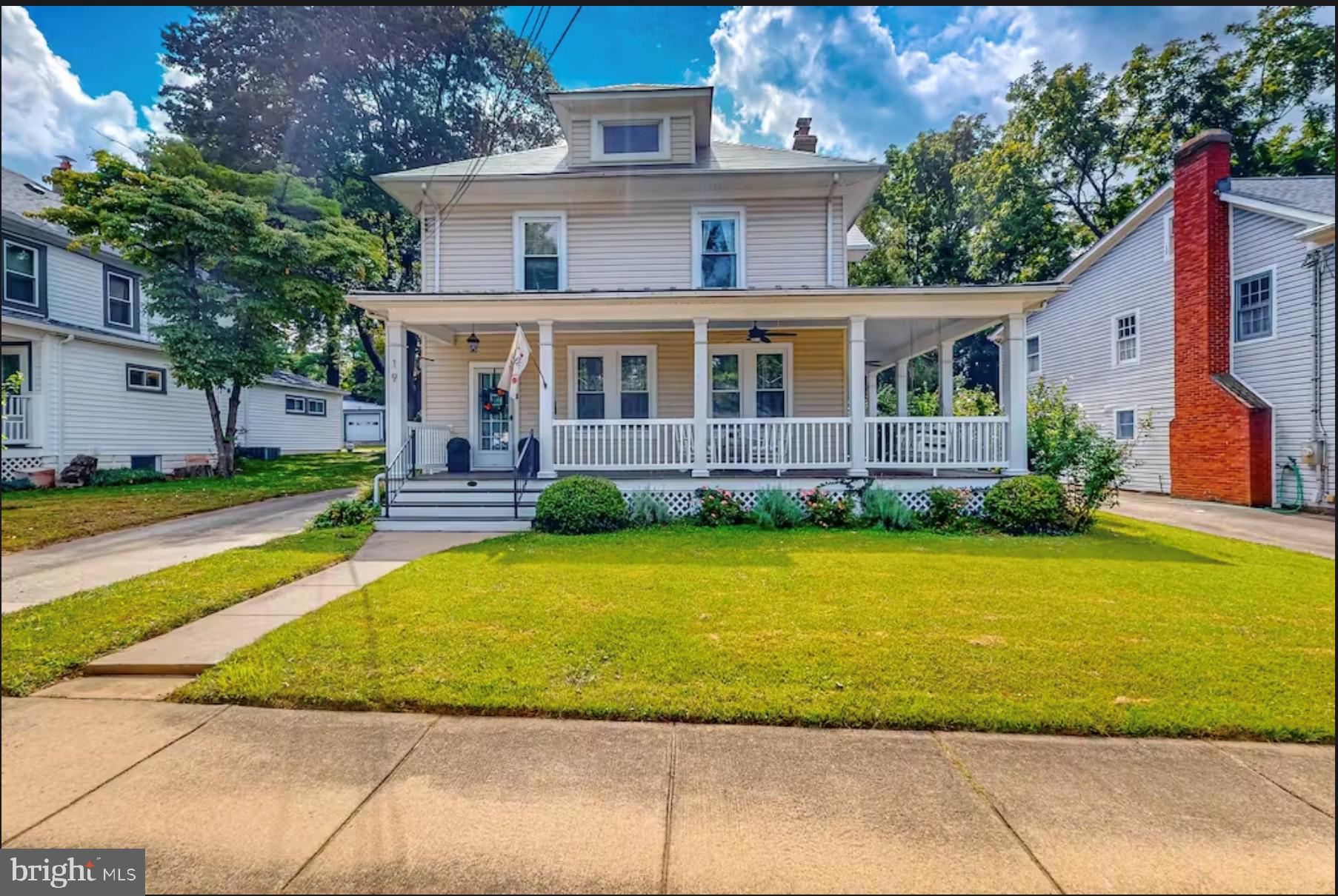 EXTREMELY CHARMING Historic Maryland Avenue House built in 1924 in Gaithersburg's Historic Realty Park. If you like classic farm house style colonial/American Foursquare with wrap around front porch than you must schedule a tour of this home. This is a beautifully restored home with historic detailing & modern amenities - wrap around porch, gorgeous wood floors, fireplace w/wood mantel , large living and dining room, hardwoods throughout, updated bathrooms and kitchen, spacious kitchen, insulated windows. Finished basement with full bath, laundry and rec room. HUGE DEEP lot!! Seconds to public transportation, restaurants and shops. *Tenant doesn't have access to the shed,kept ofr owner storage. There are no radiators in basement so no heat source or air vents for AC. ** Dogs allowed case by case with additional rent negotiated ** We have an in-house Maint Dept for QUICK repair response/ 24 hrs emergency. * AGENTS read the Agent Private remarks in BRIGHT MLS please !!! APPLY on our website under Avail Rental/Apply Now. ALL ADULTS must fill out an APP, you will be asked to upload a paystub and copy of drivers license in the app, so best to have those ready on desktop before applying. App processing take 3 business days +-.