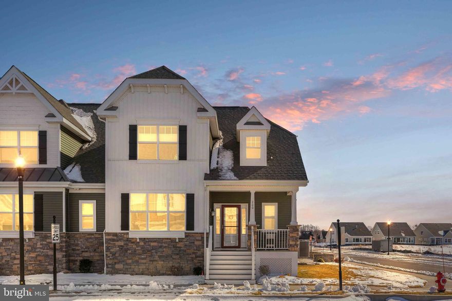 Can’t decide between waiting for a new build or choosing a beautifully upgraded resale? Let 200 Fox Street in the sought‑after Heritage Creek community make the decision easy. Ideally located just minutes from the historic charm of downtown Milton and a short drive to all the conveniences and attractions of the Delaware beaches, this home delivers exceptional value and move‑in‑ready comfort. This well‑appointed two‑level Hancock carriage home is being offered below current new‑construction pricing, especially when you consider the extensive upgrades added over the past 15 months. Enhancements include a decorator‑grade stone patio, first‑floor crown molding, ceiling fans, whole‑house window treatments, upgraded Energy Star certified washer, dryer, and refrigerator, a cozy gas fireplace, and luxury plank flooring throughout the main level—just to name a few.  Situated at the end of the street, the home overlooks an open school field, giving you unobstructed year‑round sunset views and a sense of added privacy. The unfinished basement offers even more potential—ready for your creative vision to expand your living space, add a recreation room, or design the perfect hobby area. Heritage Creek offers fantastic amenities for year‑round enjoyment, and the growing town of Milton places you close to Lewes, Rehoboth Beach, and all the coastal experiences that make this area so desirable.  A rare opportunity to enjoy the upgrades, location, and lifestyle you want—without the wait.