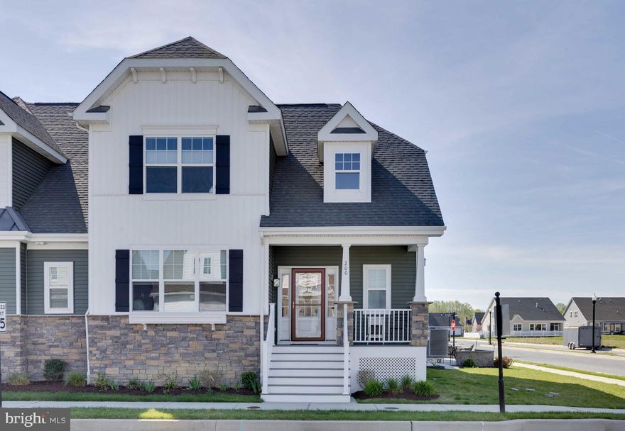 New Price  and Buyer Agent Incentive!!  Seller's want it sold,  creating a fantastic "Opportunity Knocking" scenario for this well-appointed 3-bedroom, 2.5 bathroom,  move-in ready, bright and airy, three-story carriage house built in 2024.  Stylish upgrades  at time of purchase - including kitchen and bath cabinets with over-sized quartz counters, luxury plank floors throughout the entire main level,  ceramic tile floors in bathrooms, inviting screened porch, traditional gas fireplace with mantel,  inviting oak staircase upgraded with LVP treads and open spindles on stairs and at the loft area, plus a Full unfinished basement with plumbing rough-in allowing for your creative vision and future expansion.   After purchase Owner upgrades, including Energy star certified refrigerator, washer and front-load dryer, a spacious decorator grade stone paver patio, home painted with custom colors,  crown molding added to first-floor area, irrigation system, ceiling fans, upgraded light fixtures, front door storm door and retractable screen door to garage and window treatments throughout home.   Undeniably, adding immediate equity and charm to this home, with an inviting open floor plan and vaulted ceilings, making it a strong value at the new pricing when compared to other homes on the market and without the new home construction delays. Heritage Creek is conveniently located  just minutes from the historic charm of downtown Milton and a short drive to the Delaware beaches and amenities. This well‑appointed  Hancock model carriage home overlooks the open fields of the nearby middle school, enjoyably  permitting  unobstructed year‑round sunset from your patio.  Community amenities, appealing across all generations, include a modern clubhouse with fitness center and lending library, in season outdoor swimming pool,  playground,  plus full lawn maintenance is included in the HOA fees.   So, undoubtedly, a rare opportunity to enjoy the top-notch upgrades, desirable and convenient location, all offered below the current market value of an upgraded new home without the wait.