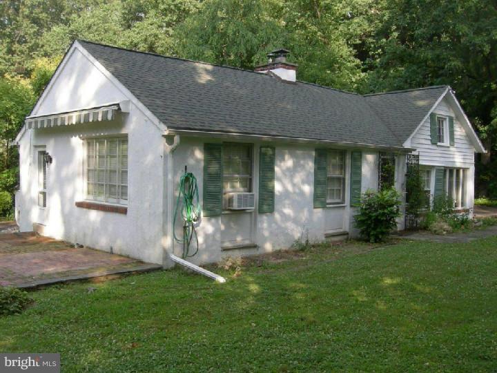 Sunny, quaint, charming one bedroom / one bathroom Cottage in Gladwyne. One floor living. Living room with beamed vaulted ceiling and fireplace, dining area, kitchen, bathroom with laundry area, bedroom with walk-in closet, and small office complete the living space. Very convenient location, level yard, private terrace.