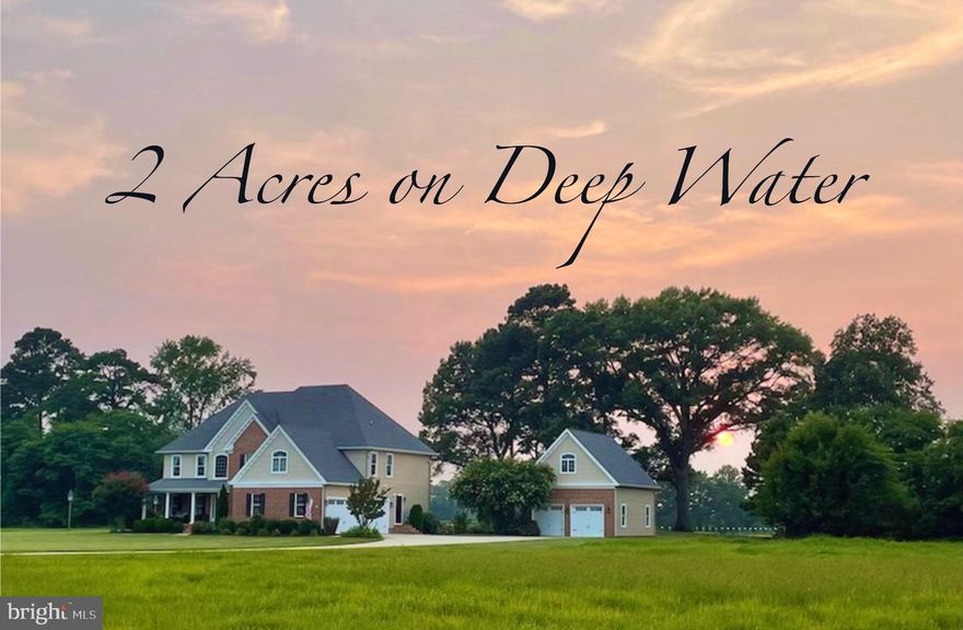 You don’t want to miss this absolutely meticulously maintained 4666 sq ft Waterfront home with 3 car attached garage, 2 car detached garage with 2nd floor, on 2 Acres in the gorgeous community of Covington Cove.   Situated on Monie Creek with direct access to Monie Bay, Tangier Sound, and Chesapeake Bay where you experience phenomenal fishing, crabbing, water sports, plus sunsets and nature in abundance!  This setting is incredibly peaceful and serene.  With a 425’ pier to deep water, boat lift for approx 14,000 lbs/up to 30’ boat, jet ski lift, and pier mounted weather station, you’ll have your own private access to waterfront dream living!  The home was designed and custom built by renowned builder Robert Messick in 2006 and features 4 Bedrooms, 4.5 Bathrooms, 3 Fireplaces, one of which is double sided for 2 rooms, finished 3rd Floor Bonus area, large home office, beautiful kitchen with light cabinetry, large island with extra sink, walk in pantry, double wall ovens, 5 burner gas cooktop, pop up mixer and baking station, eat in dining off kitchen, formal dining room and formal living room.   Two sided gas fireplace creates a cozy atmosphere between the eat in dining area and the family room.  The family room features 2 story ceilings, 2 sets of french doors to a wonderful screened porch, and access to the home office.  The first floor also offers a large laundry / mud room off the kitchen, and a half bathroom. Upstairs you find a huge primary bedroom with fireplace, sitting area, an impressive oversize walk in closet, and very large en-suite bathroom with spacious glass shower, jetted tub and dual sinks, and power outlets built into drawers for tidy cord storage! A second suite offers a large bedroom, sitting room and full private bathroom.  Additionally you find 2 more bedrooms, and a large hall bathroom tiled with 2 sinks.  Make your way to the finished 3rd floor where you have a fully open finished bonus room / flexible living space with fireplace, a full bathroom, a designated area for bar and sink hookup in place, plus access to a walk in attic area with plenty of storage.  A 2nd back staircase also services the 3rd floor. Home features hardwood floors, beautiful trim work & transom windows,  Need encouragement to relax?  The front covered porch offers a shady and picturesque sitting area, and the rear screened porch has a ceiling fan, gas hookup, and beautiful pest free views of the water and sunsets!  The heated detached garage has plumbing for toilet and water lines stubbed off outside for hookup for future owner, roll up door on front, and extra tall roll up door on the rear for RV or boat entry, both have electric lifts available, and a 2nd floor walk up currently used for storage.   This building could be multi-purpose and offer buyer’s a beautiful place to expand living quarters if desired! The 2 acre grounds have spectacular perfectly trimmed gardens, luscious green grass, tall shade trees, bird houses, and absolute beauty in every direction!  Concrete driveway, 1000 gal propane tank, all new LED lights, gas heat 1st floor, 2 zone heat pump 2nd floor, heat pump 3rd floor, full irrigation with 13 zones, 625’ well, water treatment system with IR light. IMPORTANT: Blazing fast high speed internet currently comcast business @600 mbps, upgradable to 1 gig, super fast streaming used regularly and rare for waterfront in Somerset!  Low flood insurance $794 per year currently. Freshly painted, power washed, home and septic inspections already completed for buyer confidence!  1 year home warranty also offered to buyers.