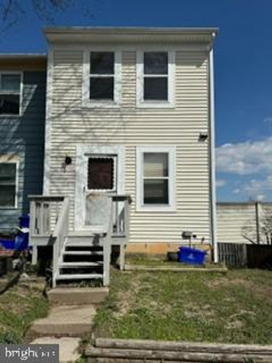OFFER DEADLINE IS MONDAY 3/18 AT 5:00 PM.  Welcome to 3042 Shepperton Terrace, located in the Briggs Chaney area of Silver Spring. This one-owner end unit townhouse requires some TLC and fixing up.  Great investment opportunity!  The location is minutes from commuter routes, schools, parks, dining, and shopping!  This home needs some work, but the potential is enormous!  Don’t miss this rare opportunity!  Home being sold “As-Is”.