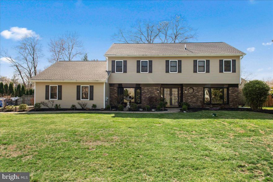 Welcome to this beautiful 4-bedroom, 2.5-bath home in the sought-after Yardley -  Wynnewood community. This inviting property on nearly half an acre offers a perfect blend of comfort, style, and updates throughout. Step inside to find a spacious, light-filled home. The first floor features an updated kitchen with Brazilian quartzite countertops, dining room, office, an oversized living room or kids playroom, and new half-bath. The mid-level provides a comfortable living room with skylights and a functional wood burning fireplace. Upstairs, you’ll find generously sized bedrooms with plenty of closet space. The renovated bathrooms provide a fresh, luxurious feel and the master bathroom includes heated floors. The homes thoughtful design ensures both functionality and warmth in every room. The garage was previously remodeled into a living area perfect for a theater room or kids playroom (approximately 357 sq. ft).  Outside, enjoy a beautiful professionally landscaped property with a fish pond, organic garden beds, and a spacious patio, perfect for peaceful mornings or hosting outdoor gatherings. A large driveway offers ample parking and convenience. The roof and exterior were recently replaced (2023) and the basement & large shed offers additional storage space of 335 sq ft. Ideally located just minutes from downtown Yardley’s shops and dining, the scenic Delaware River, easily commutable to both Philadelphia and New York City. From top to bottom, this home has been well maintained and showcases true pride of ownership.