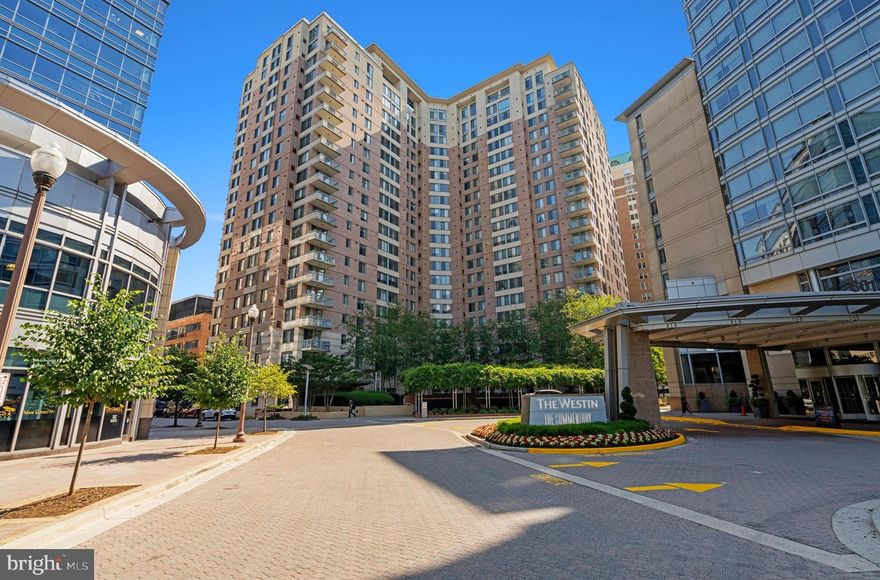 Enjoy luxury living at The Continental, just one light from Rte. 66 and two blocks from Ballston Metro!  Sparkling clean and move-in ready, this 1 BR/1BA 15th floor unit soars high above the hustle bustle.  With rare outdoor space, relax on your private balcony with a dramatic uninterrupted view for miles into the distance!  Entertain in your open concept kitchen with breakfast bar, granite counters and new stainless steel appliances only 6 months to 2 years old.  Be the first to live on the Brand New LVP floors, adding an urban chic vibe and no maintenance for years to come!  Snuggle around the gas FP on upcoming chilly nights.  The spacious BR shares the magical view and it has a large walk-in closet and ensuite BA.  Stacked washer and dryer are conveniently tucked in the closet.  Largest available storage bin (S-92) is just two doors down the hall, easy to stow luggage, seasonal clothes decorations and sporting equipment.  Parking garage space (1-114) is on Level G1 - out the door, turn right, turn right again, last space on left.  Marked as compact but standard width.  Take advantage of amazing amenities; Pool, gym, theater room, rooftop terrace, party room and library.  Considered a "Walker's Paradise" with a WalkSchore of 96 due to proximity to shops, restaurants, transit, etc. You will LOVE it here!