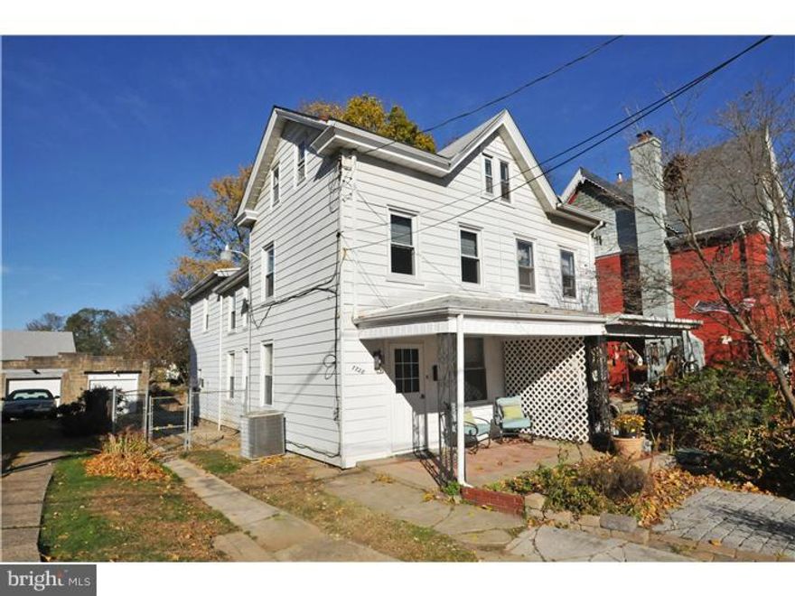 A great house and adorable street is the perfect package! Come see this lovely home today. Welcome to this charming 3-story home in Elkins Park! This historic home is within walking distance to Myers Elementary School and boasts 3 Bedrooms and 1 full Bath. A quaint front porch greets you and invites to sit and linger and enjoy. Freshly painted Living Room and Dining Room with neutral carpets, eat-in Kitchen with stainless steel refrigerator & dishwasher and first floor laundry complete this level. 2nd floor delivers 2 ample size Bedrooms, hall bath and giant walk-in closet (formally a bedroom). Winding stairs lead you to the 3rd Bedroom that is perfect for office, playroom or storage. Newer gas heater and central air, new 200amp electric service, 1car garage (for storage only), replacement windows, back patio, fenced yard and 1 driveway parking spot. Conveniently located within walking distance of the Elkins Park Train Station and several restaurants. Enjoy the dining, shopping, libraries, parks & pools of Cheltenham Township!