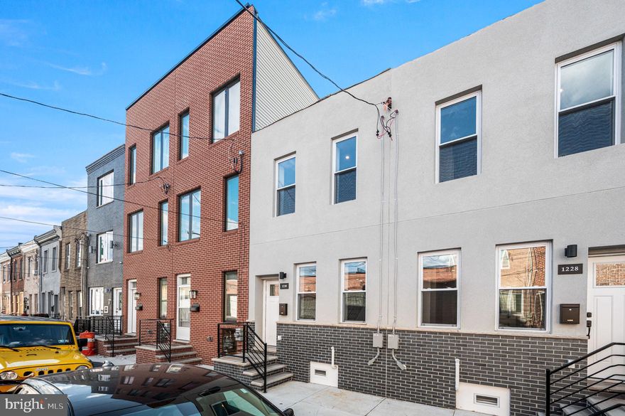 Welcome to 1230 South Harmony Street, a beautifully renovated home in Philadelphia’s hidden gem neighborhood, Forgotten Bottom. This two-bedroom residence includes a versatile middle bonus room—perfect as a home office, gym, or walk-in closet. The home has been fully updated throughout, featuring an open concept main floor, brand-new kitchen with modern finishes, a sleek bathroom, and a convenient first-floor powder room. Enjoy comfortable living with two spacious bedrooms, one-and-a-half bathrooms, and an unfinished basement that offers additional storage or potential for future customization.
Perfectly situated next to Pennovation Works, this property offers easy access to University City, the Schuylkill River Trail, Center City, and major highways. Whether you’re looking for a stylish city home or a smart investment, this move-in-ready property is a must-see . Talk with a local lender, there are multiple grants available **