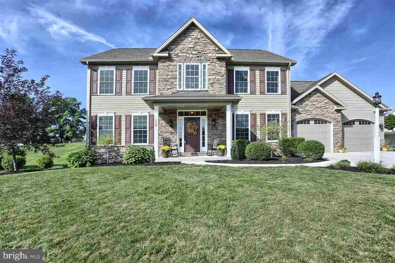 Another fantastic Tiday-built home on .52-acre lot. 5 bedrooms, 3.5 baths, 2,817 SF.  Beautiful finishes throughout including gourmet kitchen, granite counters, wood/tile floors, custom millwork, Pantry, SS Appl's. Lots of built-ins, trimmed accent walls & ceilings.  2nd flr feat Luxurious Master Suite and so much more! With an additional 1092 finished below grade; including a theatre room, bedroom and full bathroom. All in an absolutely perfect location close to Wegmans, Target and shopping.