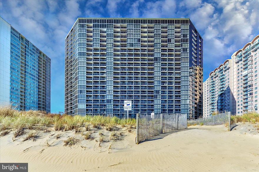 Direct oceanfront condo in the ever popular Golden Sands building in Ocean City, Maryland. This condo offers one bedroom, one full-bathroom, an open living area, private balcony and awesome views. The living area features the living room with floor to ceiling glass doors, a dining area and a fully-equipped kitchen with a convenient breakfast counter. The private balcony off of the living area features glass panels that maximize the ocean and beach views. This is a great place to relax and unwind after a long day at the beach. The bedroom is generously sized and features custom built-ins, as well as a nice view of the open bay. The full-bathroom is centrally located and easily accessible from throughout the condo. Building amenities include outdoor, indoor and kiddie pools, tennis courts, fitness center with locker rooms and sauna, game room, oceanfront activity deck, seasonal bar and grill, novelty shops, volleyball courts, private beach area, direct beach access, outdoor showers, onsite parking, security, beach lockers and onsite management. The indoor pool, fitness center and game room are located on the top floor of the building with beautiful views of the ocean and bay. There is also an event facility located on this floor. Restaurants, shopping and more are all within walking distance. This is beachfront living at its best. Schedule your private showing today.
