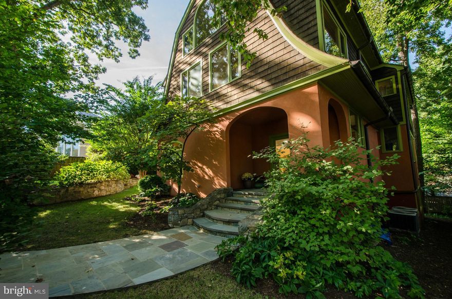 Special new listing in Wesley Heights! Sun-filled & whimsical 4BR, 5.5BA home designed by renowned architect Dickson Carroll! Incredible open floor plan, deep & private garden/lot, upper and lower entertaining terraces, gourmet kitch, att. garage, elevator to all 4 levels, fully finished LL, and ample natural light provided by 94 windows! Highly-sought neighborhood! Has everything to offer!