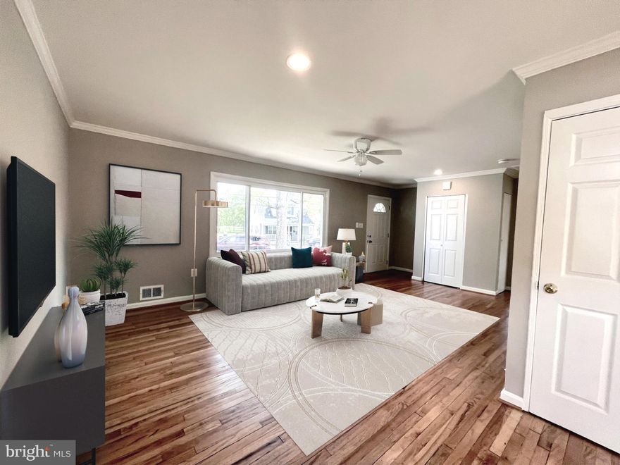 Looking for a spacious and convenient move-in ready home for your large family? Look no further! This beautifully renovated two-level home features fresh paint and a brand new kitchen on the main level, along with two bedrooms, a full bathroom, a living room, and a dining room that opens up to a wood deck through a sliding glass door. Downstairs, the lower level boasts three bedrooms, a full bath, a family room, and a laundry area, as well as an extra room that could be used for study or storage. The walk-up stairs lead to a large, leveled, and fenced backyard that is perfect for outdoor activities. The roof has also been recently replaced in 2022. The home is conveniently located just half a mile away from the Rockville  Metro and 0.6 miles from Rockville Town Square, with Richard Montgomery High School, Julius West Middle School, and Beall Elementary School in close proximity. Don't wait - this property is sure to be off the market soon at this price!