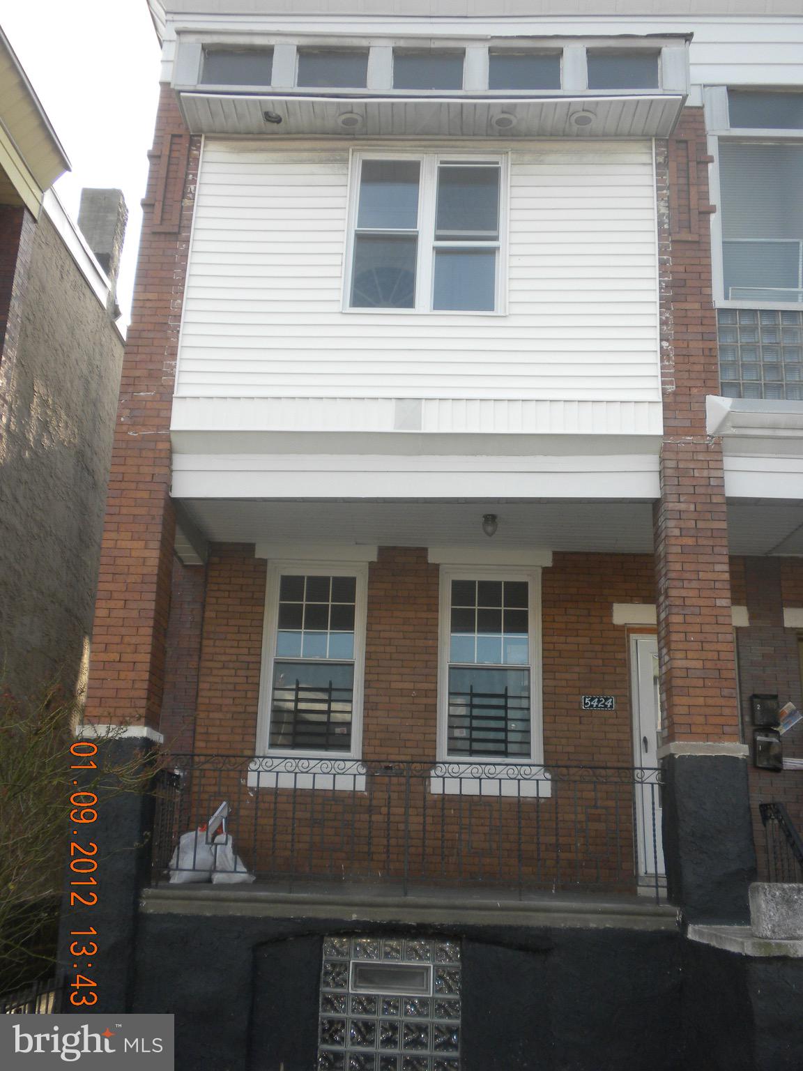 Welcome to 5424 Walnut Street, a duplex containing 2-bed, 1-bath per unit in Philadelphia’s Cobbs Creek neighborhood. Located in the School District of Philadelphia, this home features new flooring, original French doors leading to a sun-filled enclosed porch, generously sized bedrooms with ample closet space.. Just steps from the 56th Street SEPTA station, residents also enjoy easy access to Cobbs Creek Park, local shopping, and dining. A comfortable home in a convenient location, 5424 Walnut Street offers excellent value in West Philadelphia.