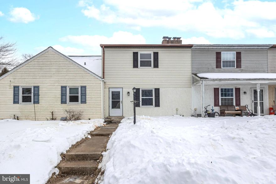 OPEN HOUSE SUNDAY 2/15 from 1-3pm.  Affordable 3 bedroom, 1 full bath, 2 half bath home in Souderton School District! Come see this renovated townhouse on cul-de-sac near shopping and major highways! New paint and flooring throughout the home. Updated kitchen with new granite countertops and appliances. Breakfast area with sliders to the private rear patio and yard.  Fully finished basement with outside entrance. All 3 bathrooms have been modernized. Central AC, parking for 2 cars.  NO HOA!