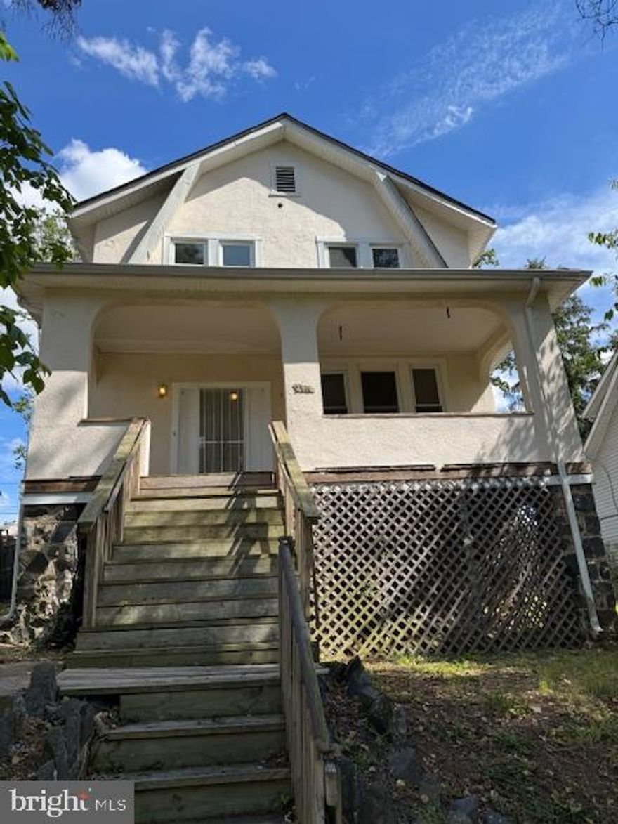 fully rehabbed and upgraded single house in one of the best communities in the city. 4 bedrooms 2.5 bath with finished basement with side entrance separately. wood floor, central air with 90 pct efficient heating system, granite kitchen countertop, washer and dryer, from porch and rear deck and patio, big parking lots on back of the house, garden plot on back yard also. front high steps entrance could be ignored with back entrance and parking spaces... serious inquiries only. lock box on back door. alarm inside.