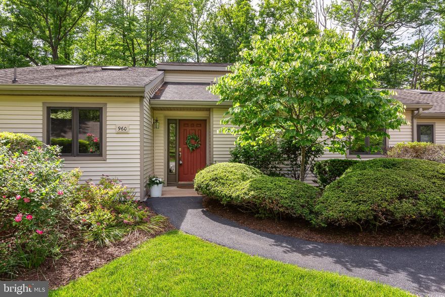 Welcome to 960 Kennett Way, a beautifully updated expanded Bradford model in the highly sought-after Hershey’s Mill 55+ community! This 2-bedroom, 2-bathroom home boasts both a den and a sunroom off of the living room, providing plenty of natural light and views of the rear patio and wooded yard. Extremely well-cared for and recently painted, this home is the perfect downsizer option: ready for you to move right in.

Tucked away in a quiet location, 960 Kennett enjoys the perfect blend of privacy and community. As you enter the foyer you’ll be greeted by the home’s cozy and cheerful energy. The dining room, which boasts a dramatic vaulted ceiling with skylights, flows easily into the cozy living room, anchored by a wood-burning fireplace. The sliding door provides access to the cheerful sunroom, an ideal place to enjoy a cup of coffee in the morning. Or head outside to your private rear patio and relax in your tree lined backyard! The kitchen is open and spacious, with plenty of counter and cabinet space and a breakfast nook. The living room includes french doors to the den, which can be easily converted and used as another bedroom if needed. The primary suite is an ideal retreat, with a walk-in closet, en suite bathroom, and a sliding door providing access to the patio and views of the wooded setting. A guest bedroom and laundry closet complete the main level. Heading upstairs, you’ll find a comfortable, fully finished loft which can be used as additional living space, a home office, yoga studio, or a hobby room. 


Ideally located nearby the boroughs of West Chester and Malvern, Hershey’s Mill provides a location convenient to the Main Line while still maintaining the atmosphere of a private, close-knit community. With the Malvern train station nearby, commuting into Center City Philadelphia is a breeze. Experience low-maintenance, blissful living with amenities that include a Community Center, library, pool, tennis courts, pickleball, wood shop, walking trails, and, of course, the nearby golf course and clubhouse. A golf club membership is available for an additional fee. A one year social membership is complementary for new residents of Hershey’s Mill: enjoy happy hours and get to know your neighbors! Come visit, and discover what makes Hershey’s Mill so popular!