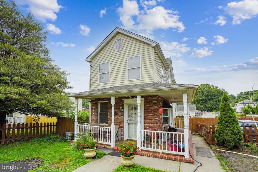 Welcome home!
This Well maintained single family home sits on a quiet home owner block in Baltimore's Morrell Park neighborhood. The home features a 6’ privacy fence, double lot, large above ground pool, kitchen flooring and backsplash is ceramic tile, bathroom flooring is luxury vinyl tile, electric fireplace, 3bedrooms, 1bath, living room flooring is bamboo and upstairs flooring is laminate, recessed lighting, spacious open floor plan. Double pane windows throughout.  Architectural roof installed,  along with 220 amp electrical panel and main in (2017). Two tier deck with new deck boards, detached  shed  with a two car parking pad, wrap around porch, vinyl siding,  This property is turn key & move in ready in close proximity to downtown, I 95 & Baltimore’s beltway . Schedule your tour today!