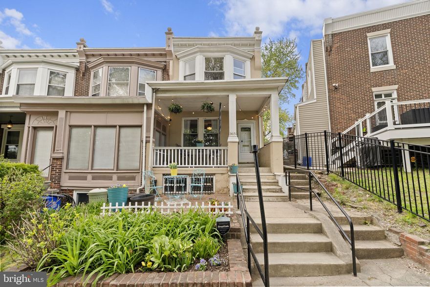 Welcome to 3415 Indian Queen Lane, a classic 1941 end-of-row townhome set on a picturesque, tree-lined street in East Falls. Offering 3 bedrooms, 1 bath, and approximately 1,418 square feet of thoughtfully updated living space, this home blends timeless character with meaningful improvements for everyday comfort.

Inside, natural light pours through the extra windows that come with end-unit living, while a welcoming layout offers comfortable flow for daily life. The kitchen has been refreshed with upgraded countertops in 2017, and upstairs you’ll find recently uncovered and refinished original hardwood floors on the second level, adding warmth, charm, and a detail buyers love.

Outside, the 16x95 lot includes a rear yard with room to relax, garden, or entertain. Important updates have already been taken care of, including a new roof in 2019, a new water heater in 2025, and recently installed washer, dryer, and refrigerator in 2026.

East Falls is one of Philadelphia’s most appealing neighborhoods for buyers who want both charm and convenience, with nearby parks, local dining, and access to outdoor destinations including the Wissahickon trail system and East Falls River Landing. Trail access points into the East Falls section of the Wissahickon are nearby, and the lower Wissahickon offers scenic views including the Henry Avenue Bridge and surrounding ridge lines.

Whether you’re a first-time buyer, commuter, or simply someone looking to put down roots in a vibrant Philadelphia neighborhood, 3415 Indian Queen Lane offers a compelling mix of character, updates, and location.