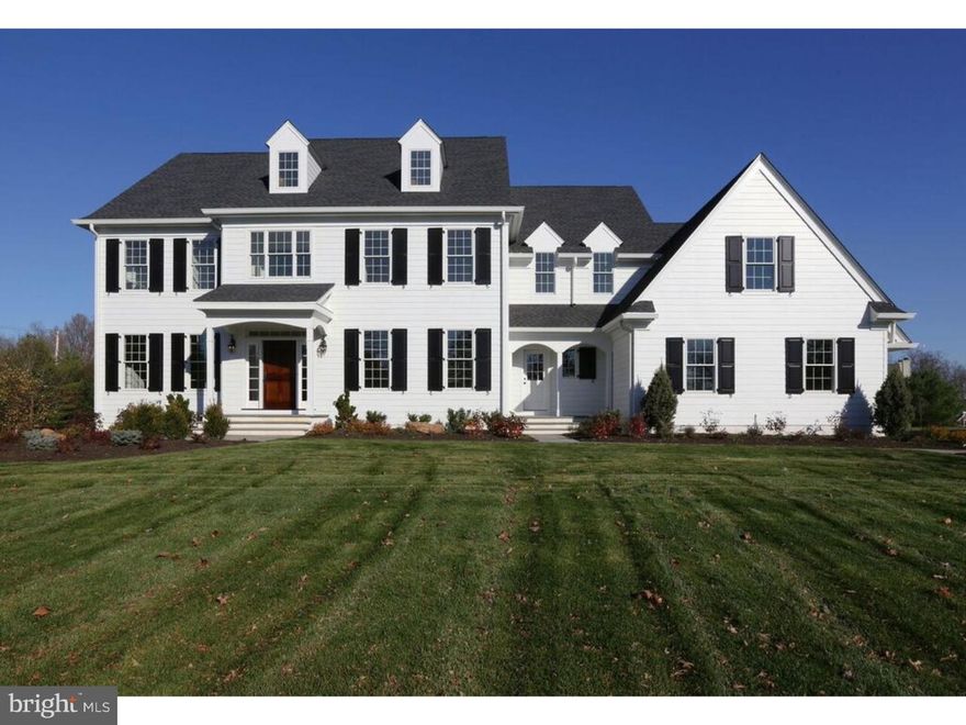 New floor plan and first time offered. This is a Newtown IV featured home. Price may change as custom options are added during the building process. The price does include the lot premium of 95,000 for this lot. Community of custom built homes on one acre home sites in Newtown Square.Design by Michael Visich Architects. 10' foundation walls.Quality standard features include Sub-zero refrigerator, Wolf commercial range,hardwood floors throughout the first floor,Pella windows,Woodmode "Brookhaven" cabinetry, and so much more.Specifications are distinctive to the Newton models. Sales associate has more details. Other floor plans available. The Sales Center is open Sundays from 12-5pm or by appointment. This listing is for marketing purposes and a home is being built on this lot.    Please email sales associate for specifications that are distinctive to the Newton model.