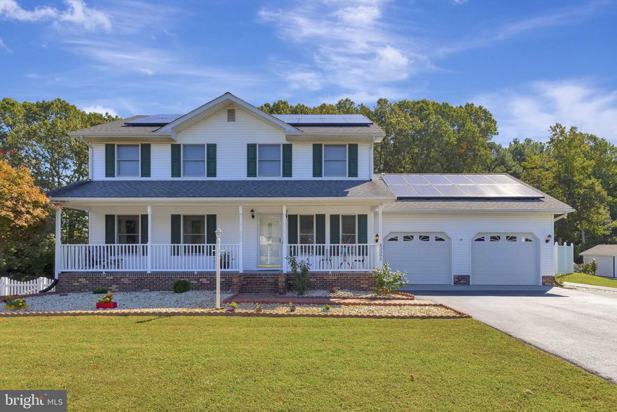 What a versatile family home! 2 large rear decks open onto spacious, fully fenced backyard. There is a garden area, a shed and pool is fully fenced separate from rest of fenced backyard with tall vinyl fencing. Garage is over-sized w/ attached 1/2 bath for easy access from the pool and there is extra paved off-street parking. Walk-out lower level has full bath, large, open family room w/ fireplace and guest room/4th bedroom. Gorgeous kitchen w/ granite counters, island with breakfast bar, loads of room for dining and a separate laundry room off of kitchen.  This home has it all for busy family life and lots of options for working from home. Fabulous cul-de-sac location close to PAX RIVER NAS, shopping or commuting north. Home currently has solar panels/power agreement in place.
