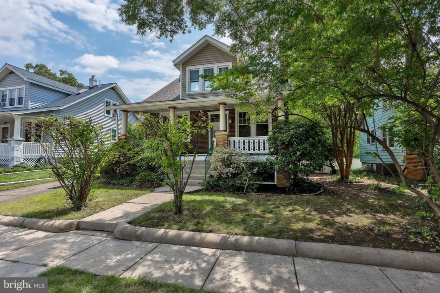 OFFER DEADLINE Monday 7/31 at 5:00 p.m.  This classic Riverdale Park bungalow has been updated in all the right ways, with its charm still very much intact. The wide, welcoming front porch has plenty of room for relaxing with friends  and visiting with neighbors. Inside, the hardwood floors shine and the original woodwork still graciously frames windows and doors. An updated and highly functional farmhouse-style kitchen comes complete with a classic Roper gas stove with double oven and broiler--in perfect working order and ready for all your cooking projects! The main level has one bedroom and full bath with classic black-and-white tiles. Upstairs are two more bedrooms with generous closets fully fitted with custom shelving, and a big, modern bathroom with soaking tub. Also upstairs is a third room that lacks a closet but, with the addition of a wardrobe, would be another comfortably sized bedroom. Finally, on the upper level, a big open space can serve as a beautiful office or lounging/game room. The home also has an unfinished walkout basement with laundry machines, an extra fridge, and enough storage space for the busiest of households. A back door from the kitchen opens onto a deck that's roomy and perfect for a grill and all its accessories, or perhaps a bistro dining set. The back yard is sunny, flat, and fully fenced. A huge shed is perfect for gardening tools and equipment. A parking pad is tucked against the side of the house, providing off-street parking for one car. 44th Avenue is a quiet, one-way street that is marvelously convenient to the Hyattsville Arts District, Riverdale Park MARC train station and farmers market, and Riverdale Park Station with Whole Foods Market and Denizens Brewing, to name a few. The University of Maryland is less than two miles to the north of this lovely home, and the Hyattsville Crossing metro station just a mile away. It's hard to find a home that is in this fine a condition, yet still has so many beautifully preserved and maintained Craftsman details. It's a gem.