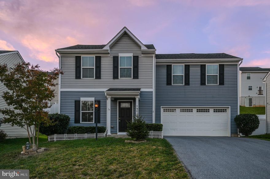 Welcome to 240 Severna Parkway, located in the Stonecrest subdivision. This well-maintained home is ready for you to make it your own. Inside, you'll find three comfortable bedrooms, a kitchen with stainless steel appliances, an island, and a half bathroom on the main level. The upper level features a primary bedroom with a walk-in closet, two additional bedrooms, and a laundry room complete with a washer and dryer. There is also lots of storage in the oversized garage.

This home is a must-see in a friendly neighborhood with easy access to local amenities. It is conveniently located just minutes from schools, shopping, and commuter routes, including Route 9 and I-81. 

Don't miss this opportunity to make this beautiful house your new home! Schedule your showing today!