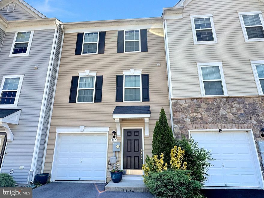 AMAZING PRICE on this interior townhome in Manor Park.  This home offers 1 car attached garage, partially finished lower level with 1/2 bath rough-in.  The main level is open and has a deck off of the kitchen / breakfast area.  The upper level include a primary suite with private bathroom & walk-in closet plus 2 additional bedrooms and 1 full bathroom.