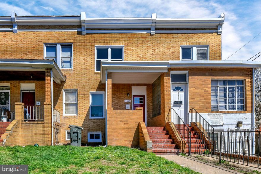 *Only Accepting Waitlist Applications.* 

Cute, quaint, and cozy! 4156 Eierman is nestled in the Arcadia neighborhood next to Herring Run Park. This charming home has a naturally separated dining and living room on the main level.  Additionally, you will find a fully appointed kitchen with stainless steel appliances, before opening your back door to your back yard.  There is a multitude of parking options, whether on the street or on your parking pad.  If you have a green thumb, your parking pad is an inviting space for planters and pots!  Also, for your convenience there is a half bath and washer/dryer on the main level as well! Partially finished basement ideal for storage.  Upstairs you will find three bedrooms and a full bathroom.  NE and SW facing windows mean you will be catching natural light into your home, anytime there is sun!