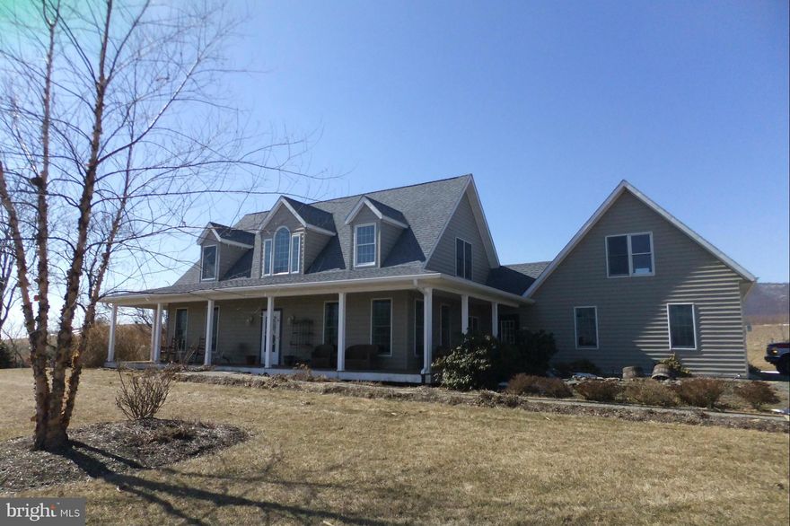 Private country setting! This cape cod dream home in located on 8 acres. Fresh interior paint, 3 bedrooms, 2.5 baths, cherry hardwood floors, cathedral ceiling, open floor plan, granite countertops, gas fireplace, large master bath, plenty of closets, full basement, wrap around porches, beautiful windows/French doors leading to rear wrap around porch, horse stable with pasture. Much more!