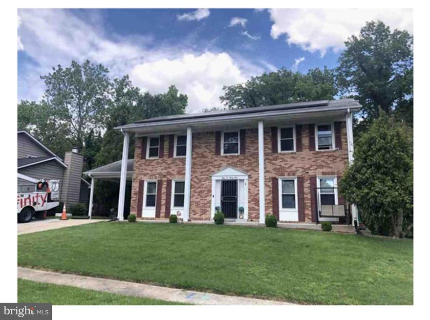 Columned brick-front colonial, excellent commuter location in Westchester Estates , a community where pride of ownership shows through--brick homes with well-manicured lawns . . . and NO HOA. New HVAC 2021,  new water heater 2021, new furnace 2021, washer & dryer 3-4 years young. You're welcome. Stylish  bookcases in study/office,  dual closets in most bedrooms.  Flexible space in basement, utilize to meet your needs (office, gym, wellness, TikTok or podcast space) unfinished  and awaiting your personalized touch. Extended driveway for extra vehicle, generous backyard, home backs to trees for privacy. Home warranty provided.  Mask required. If anyone has shown symptoms of COVID-19 please refrain from visiting. Please practice social distancing.