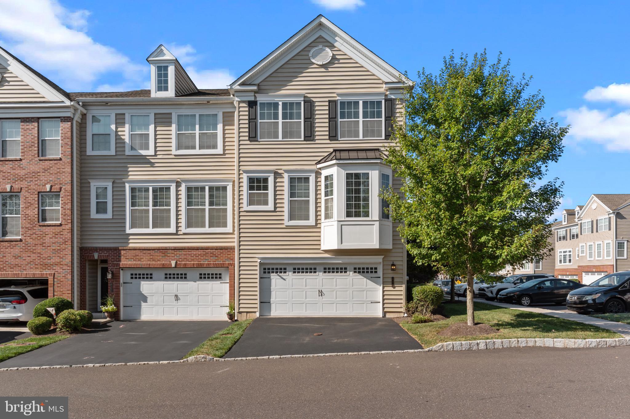 406 Cope Ct at Carillon Hill is a desirable end unit courtyard home built by upscale WB Homes nestled in the charming Sellersville Heights community, this exquisite end-of-row townhouse offers a perfect blend of modern luxury and timeless elegance. Built in 2016, this Colonial-style residence boasts a meticulously maintained interior and exterior, ensuring a lifestyle of comfort and sophistication. Step inside to discover a warm and inviting atmosphere, accentuated by fully carpeted and tiled flooring that flows seamlessly throughout the home. The spacious combination dining and living area is bathed in natural light, enhanced by recessed lighting and tasteful window treatments that create an ambiance of tranquility. The heart of the home is undoubtedly the gourmet kitchen, featuring energy-efficient appliances, including a built-in microwave, self-cleaning oven, and dishwasher, all designed to elevate your culinary experiences. The butler's pantry adds an extra touch of convenience, making entertaining a breeze. Retreat to the luxurious master suite, complete with ample closet space and an en-suite bathroom that exudes spa-like serenity. Two additional well-appointed bedrooms provide versatility for guests or a home office, while the upper-floor laundry ensures ease and efficiency in your daily routine. The exterior of the property is equally impressive, featuring beautifully landscaped front and rear yards, perfect for outdoor gatherings or quiet moments of reflection. Enjoy the fresh air on your private deck or patio, ideal for al fresco dining or simply soaking in the sun. The community is thoughtfully designed with sidewalks and street lights, enhancing the overall charm and safety of the neighborhood. With a two-car side-entry garage and additional lighted parking, convenience is at your fingertips. The property is equipped with advanced security features, including 24-hour surveillance, smoke detectors, and a fire detection system, providing peace of mind for you and your loved ones. Living in Sellersville Heights means enjoying a low-maintenance lifestyle, with association fees covering common area maintenance, lawn care, and snow removal. This allows you to focus on what truly matters-creating cherished memories in your new home. Experience the perfect blend of luxury, comfort, and community in this stunning townhouse, where every detail has been thoughtfully curated to enhance your living experience. Embrace the exclusive lifestyle that awaits you in this remarkable property.