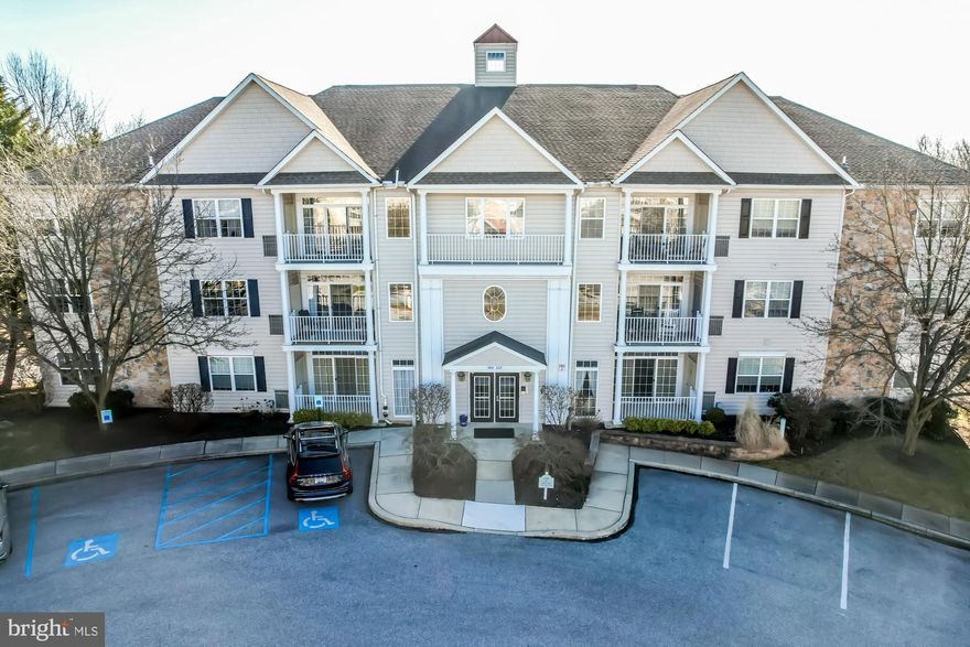 The minute you step into this condo, you'll know this is the one! Sunny and bright and wooded view to enjoy the four seasons of Chester County. This second floor unit is comprised of a spacious primary bedroom suite with a super sized walk-in closet that has been outfitted with Closet by Design organizers. The second bedroom has an en suite bathroom with a tub/shower combo.  There is a third bedroom with a large closet that would also make a nice den/office or a hobby or TV room. The main living area has an open plan with a living room, dining area and kitchen, all looking out to the lovely view through the sliding doors to the balcony. There is a large storage closet with built-in shelving, perfect for seasonal decor or pantry items. Your will not lack for storage space in this beautiful condo.  Additional storage area is available in the lower level garage. The unit includes an assigned garage space with a remote door opener. The building has a secure entry system into the lobby, which is decorated nicely and accesses the elevator to the unit and the garage. The community has sidewalks,  street lights,  an outdoor pool, a community clubhouse with  exercise equipment, meeting rooms, kitchen and a game room with a pool table. The location of Victoria Gardens Condos couldn't be better. You'll be close to everything Kennett Square Borough has to offer- casual family dining and fine dining options, boutique shopping, a new library and art galleries. It's only minutes from beautiful Longwood Gardens and the many public parks in the area. Grocery shopping and  medical facilities are in close proximity, also.  Make this home yours and enjoy the comfortable, carefree lifestyle you deserve.