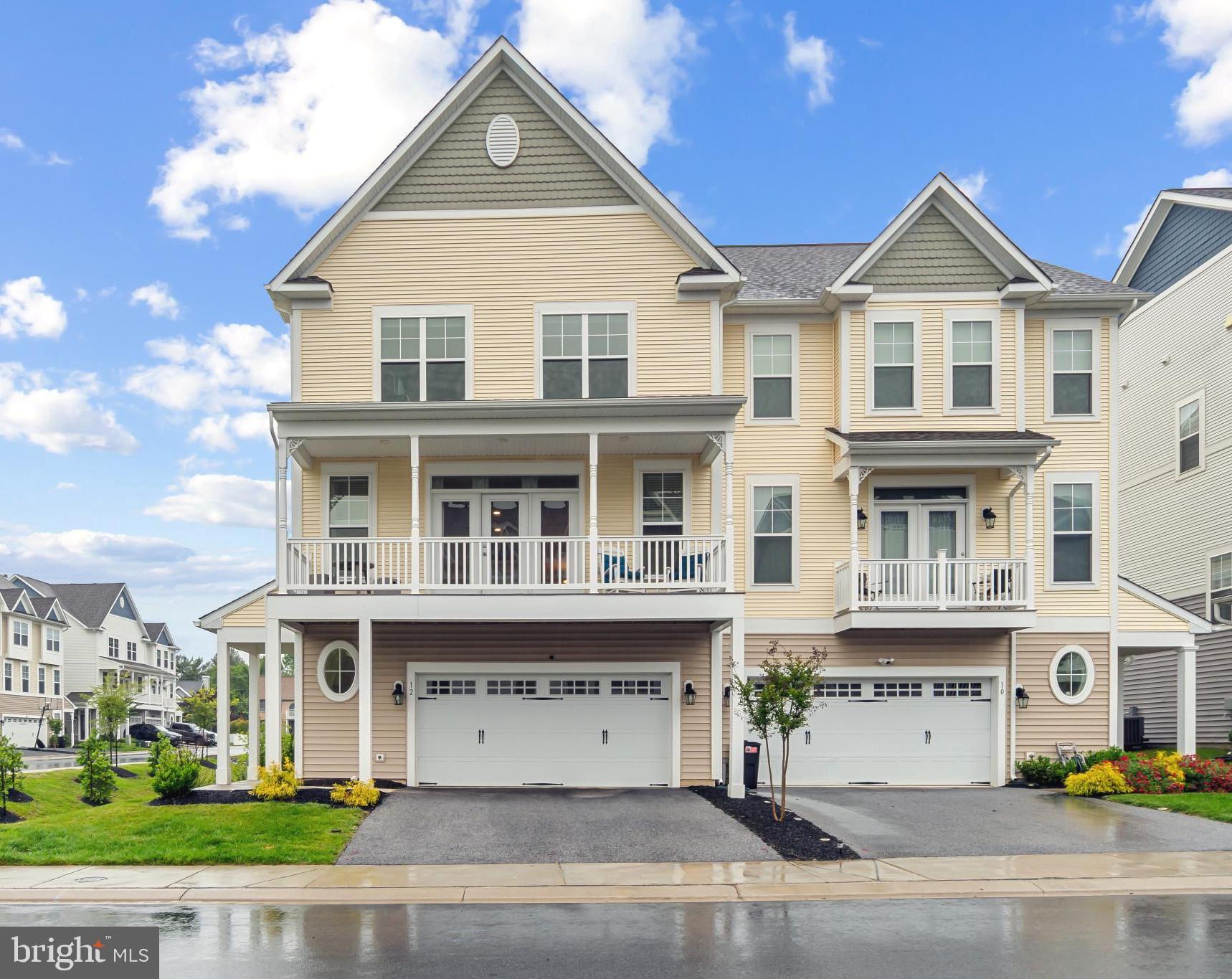 *Check out the virtual tour* Welcome to this exceptional home nestled in the sought-after Victoria Crossing community—Reisterstown's premier villa neighborhood offering maintenance-free living just moments from historic Glyndon. Only a few years young, this beautiful residence is one of the largest models in the community, featuring 4 spacious bedrooms and 3.5 bathrooms. The entry level welcomes you with a bright and airy family room/entertaining space complete with sliding glass doors that open to the rear yard space and common area. This level also includes a 4th bedroom and a full bathroom. Upstairs, enjoy an expansive open-concept layout with an updated chef’s kitchen featuring quartz countertops, stainless steel appliances, gas cooking, double wall ovens, and a large walk-in pantry. The elegant Great Room is enhanced by french doors that lead to a large covered balcony, ideal for outdoor dining and entertaining. A separate dining area, surrounded by windows, doubles as a flexible workspace. The top floor includes three generously sized bedrooms, two full bathrooms, and a convenient laundry area. The luxurious primary suite offers two walk-in closets, a spa-like en-suite bath, and a private sitting room—ideal for a home office, gym, or relaxation space. Enjoy maintenance-free living—the HOA covers lawn care, snow removal, and common area maintenance. HOA fee is included in the monthly rent. Pets will be considered with a non-refundable pet fee. $50 Application fee. Rental Application - https://apply.link/G2216uw