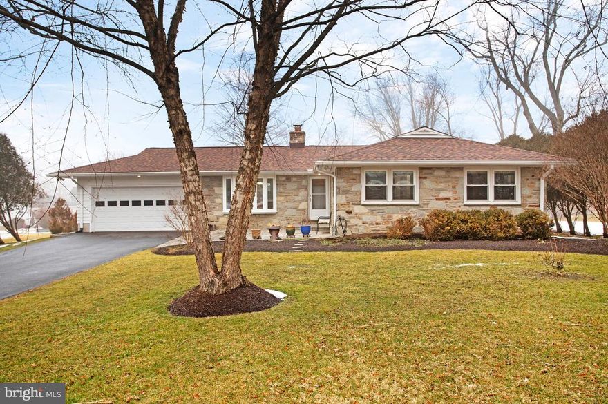 Come see this gorgeous, stone, three bedroom three bath rancher in Ellicott City, with two-car oversized garage! This home has been lovingly cared for by the same owners for over 60 years.  As you enter you'll find newly refinished hardwoods on the main floor as well as fresh paint throughout.  It is truly move-in ready.  In the living room, there is a beautiful stone fireplace with stone mantlepiece. The kitchen includes an eat-in area with beautiful built-ins.  You'll also find access to the impressive cedarwood screened-in porch, along with a very inviting backyard. The primary bedroom comes complete with en suite bath. There are also two other bedrooms, and another full bath on this floor, as well as four hall closets!  The unfinished full basement is a blank canvas, with lots of space for you to create your own vision, and includes the third full bath. The neighborhood is conveniently located close to schools, shopping, restaurants, Patapsco Valley State Park (with over 100 miles of mountain biking and hiking trails), BWI airport, and major commuter routes.  Don’t miss this outstanding home!