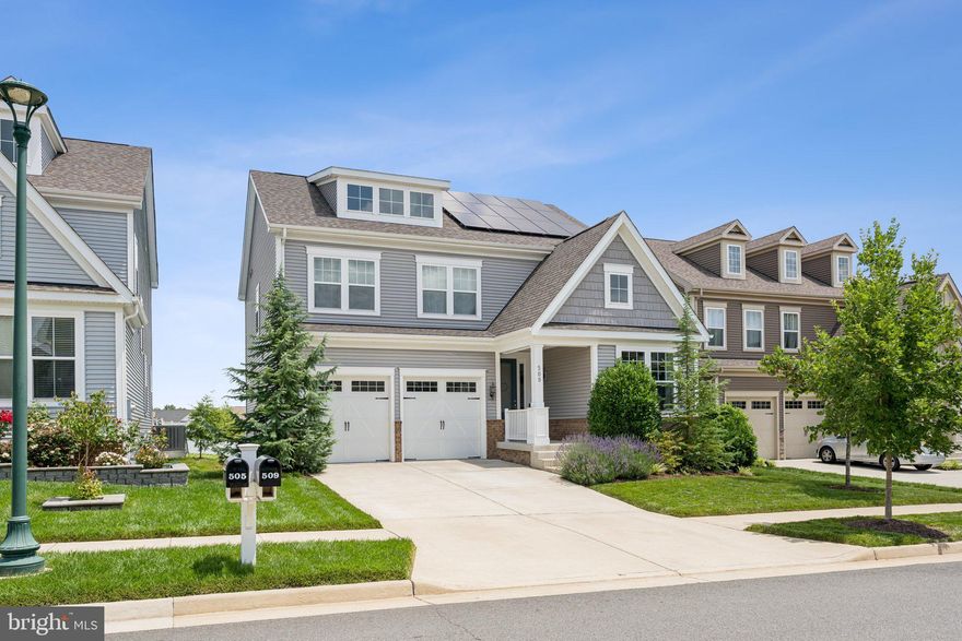 **OPEN HOUSE CANCELLED** Welcome to 509 Foxglove Way a spacious Stanley Martin Durham model located on a cul-de-sac lot just one block from the neighborhood pool and park. This home is filled with natural light throughout and thoughtfully designed for modern living and everyday comfort. The main level features plank luxury vinyl flooring, a private enclosed office at the front, and a stylish white kitchen with stainless steel appliances, an oversized island, and a walk-in pantry. Just off the garage entry, a generously sized mudroom area offers the perfect drop zone. The open-concept dining area flows into a bright living room with a cozy gas fireplace and opens to a northeast facing deck ideal for sunny mornings and shaded evenings. Upstairs, you’ll find four bedrooms including a spacious owner’s suite with a walk-in closet and spa-like bath featuring a double vanity and private water closet. A shared full bathroom and a versatile loft provide plenty of space for everyone, along with the convenience of an upper-level laundry room. The finished lower level offers a large rec space, full bathroom, and walkout access to a large backyard with no direct rear neighbors perfect for relaxing or entertaining outdoors. This home also features solar panels that will be fully paid off at closing—offering energy efficiency and long-term savings for the new owner. Located in the sought-after master-planned community of Embrey Mill, you’ll enjoy access to two pools, multiple parks and playgrounds, miles of walking trails, dog parks, a bistro café, community garden, and more. Plus, you're just minutes from Publix, the Embrey Mill Town Center, the Jeff Rouse Sports Center, commuter lots, I-95, and the EZ Pass Express Lane entrance. Don’t wait book a showing today!