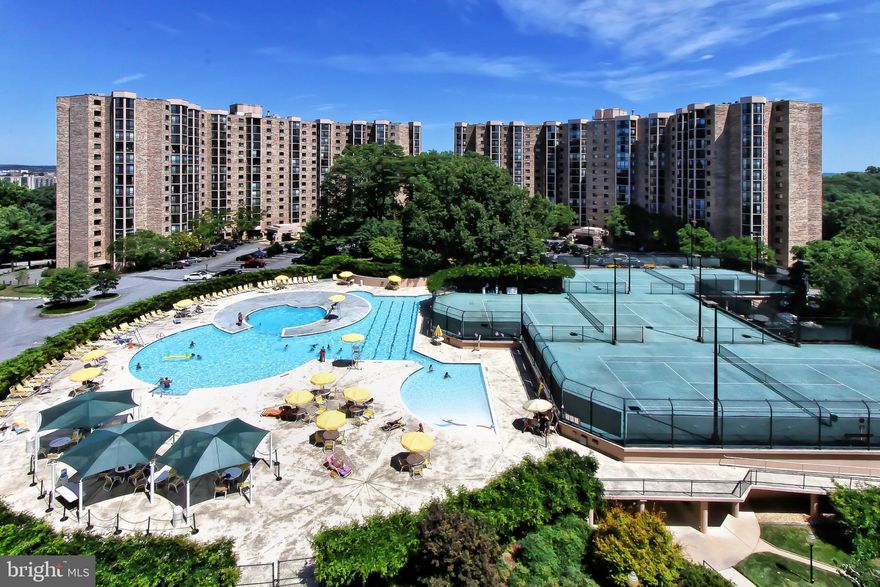 Welcome to Montebello Condominiums; an award-winning gated community in Northern Virginia with close proximity to Huntington Metro station, Woodrow Wilson Bridge, Olde Town Alexandria and public transportation.   Spacious one bedroom + den condo with 1.1/2 baths, wood floors, lots of closet space, glass-enclosed balcony, and a powder room.    Montebello is a 35-acre gated community off Richmond Highway near Huntington Avenue with recently completed a $8+ million-dollar community center renovation.   The numerous amenities include indoor and outdoor pools, a hair salon, a fitness center, a restaurant, a convenience store, wooded walking trails, a shuttle to the metro, tennis courts, a bowling alley, card and party rooms, a hot tub, sauna, community activities and ample unassigned parking for owners and guests.  Contact us today for more information on this fantastic community.