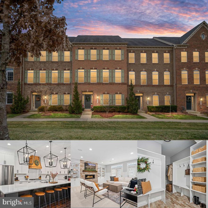 **OPEN HOUSE SATURDAY 12/20 12-2PM AND SUNDAY 12/21 12-2PM- JUST STOP BY!!** Experience refined living in the heart of the highly coveted Wentworth Green community. This expansive NVHomes “Andrew Carnegie” residence—with the rare 10’ extension/fully finished basement—offers the grandeur of a single-family home paired with the ease of low-maintenance townhome living. With an impeccably finished interior space, this home features 4 bedrooms, 3.5 baths, and a 2-car rear-load garage, designed for both elegance and comfort. Step through the front entrance into a bright and welcoming foyer with a coat closet and beautiful French doors that reveal a sophisticated fourth legal bedroom. Perfect as a private in-law suite, guest retreat, or executive-level home office, this space includes a generous closet and a full en-suite bathroom. The lower level also showcases a custom mudroom featuring brick tile flooring, open shelving, and abundant storage—both stylish and practical. Ascend to the main level, where luxury unfolds in the home’s stunning gourmet kitchen. Anchored by a massive 12-foot island, this culinary masterpiece includes white modern cabinetry that extends to the ceiling, quartz countertops, custom backsplash, a stunning custom built vent hood, stainless steel appliances, and a large walk-in pantry—ideal for both everyday living and impressive entertaining. The kitchen flows seamlessly into the expansive family room, highlighted by board and batten walls, new carpeting, a charming brick-tile gas fireplace, custom built-ins, and French doors opening to a low-maintenance composite deck. A refined formal dining room and a discreetly positioned half bath complete this elegant level. Upstairs, the lavish primary suite awaits—featuring two oversized walk-in closets, a walk-in shower with 2 shower heads, and a private water closet. Two spacious secondary bedrooms, a full bathroom with tub, and an exceptionally convenient walk-in laundry room offer comfort and functionality for the entire household. The resort-style amenities of Wentworth Green elevate everyday living: a sparkling swimming pool, dog park, scenic walking paths, tot lot, tennis and basketball courts, and beautifully maintained green spaces. As the only residential community within the Virginia Gateway Center, residents enjoy unmatched convenience with paved paths to upscale shopping, dining, and entertainment, including Regal Cinemas. The community sits directly across from Gainesville High School, Gainesville Middle School, and Lifetime Fitness! Welcome home to Wentworth Green—where luxury, convenience, and lifestyle come together seamlessly. Don't miss out on this one!!