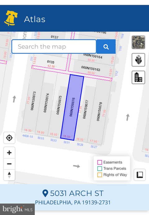 Vacant Land For Sale - 5031 Arch Street<br/> PHILADELPHIA, PA 19139