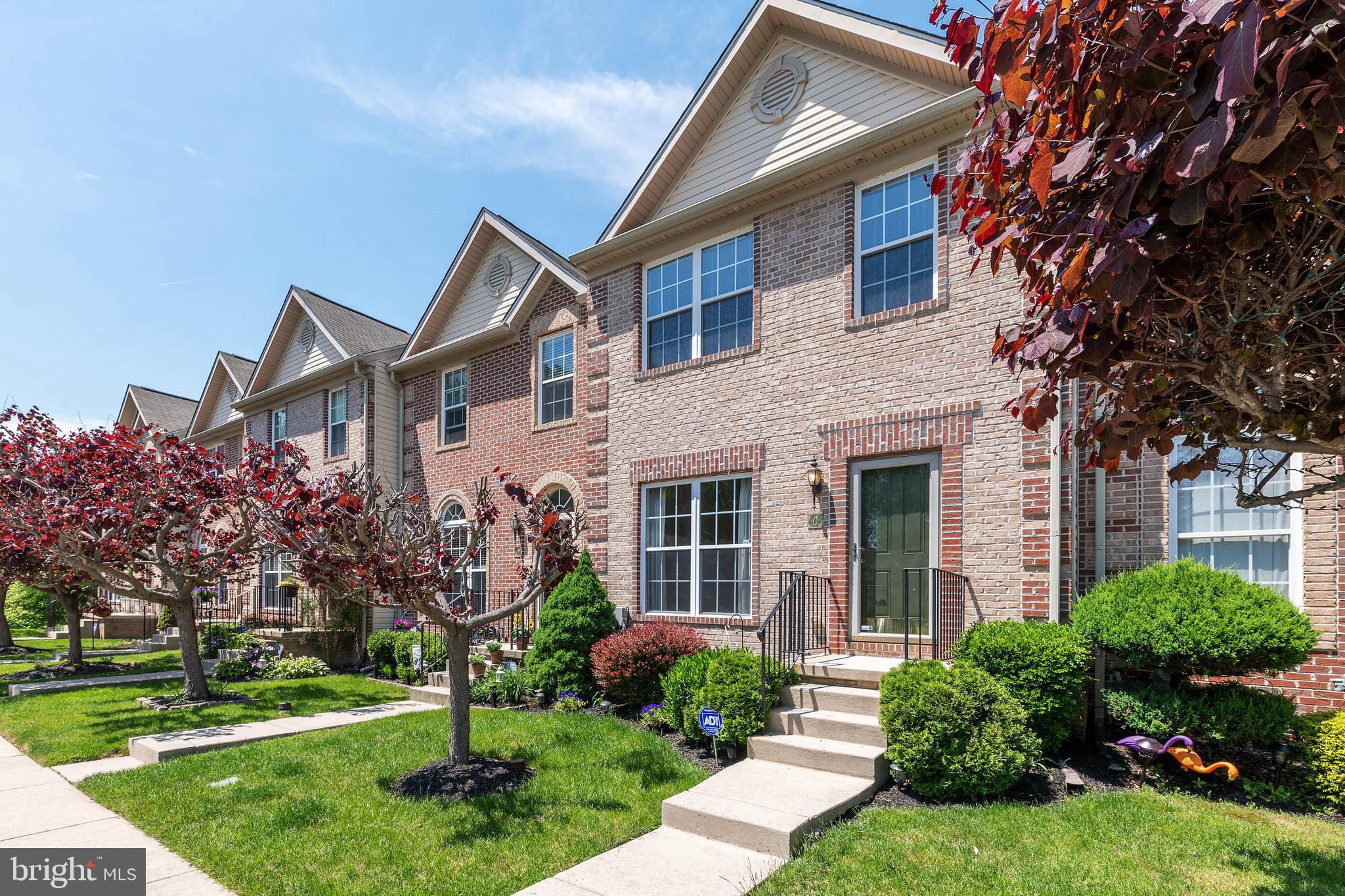 Meticulously Maintained Freshly Painted Brick Front 3 Bedrooms 3.5 Baths Townhome with 2 Level Bump Out Level Backyard and Backs to Woods! Bright and Airy Floor Plan. Open Eat In Kitchen w/42" White Cabinetry, Neutral Corian Countertops, Pantry and Spacious Breakfast Area/Sitting Room off Kitchen. Master Bedroom w/Vaulted Ceiling, Walk-In Closet and Private Owner's Bath with Separate Shower and Soaking Tub. Other two Bedrooms are generous in size. Finished Lower Level Family Room/Recreation Room w/Full Bath and Storage! Community Pool, Playground and Recreation Center with Party Room & Fitness Center. Great Location minutes from Shopping and I-95, walking distance to Abingdon Library too!