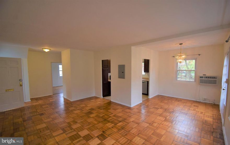 Beautiful, upgraded 760 sq ft corner unit, Jackson Model is as rare as it gets! Upgraded vinyl windows, recently refinished hardwood floors thru out. Kitchen boosts granite counter tops, stainless steel appliances and upgraded cabinets. Large patio for entertaining and grilling. Two large coat closets as you enter. . Remodeled bathroom has been freshly glazed tile and boosts a new vanity . Stacked, washer and dryer!! Additional storage unit separate from the home included. Directly in from a bus stop and minutes to Shirlington and DelRay! Park Fairfax amenities include tennis courts, swimming pools, walking trails, and more! Easy access to Potomac Yard Metro Stop, and commuting into DC! Available April 1st!