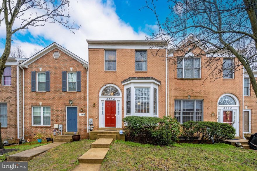 Welcome to this lovely 4 bedroom, 3.5 bath townhouse that backs to woods.  This home features open concept living on the main level.  Bright and spacious, there is room for everyone. A large kitchen with center island and dining area. Brand new refrigerator and updated lighting. Step out from the kitchen to a deck that backs to trees. Perfect for entertaining. There is also a powder room on this floor.  The upper level features the primary bedroom with a vaulted ceiling and a spacious walk-in closet.  Large en suite with double sinks,  soaking tub and a separate shower. There are two additional bedrooms and a full bath.  On the lower, there is a fourth bedroom or office area along with another full bath. Rounding out the lower level is a family room with a wood burning fireplace. From there you can exit onto the patio. Laundry and storage as well. New roof installed in February. Additional updates include : 2017 - new carpet main and upper levels and new HVAC system  2018- washer, dryer and dishwasher, 2021- roof and refrigerator. Close to major commuter routes, ICC, Rt. 29 and I-95. Convenient to shopping, restaurants and  parks.